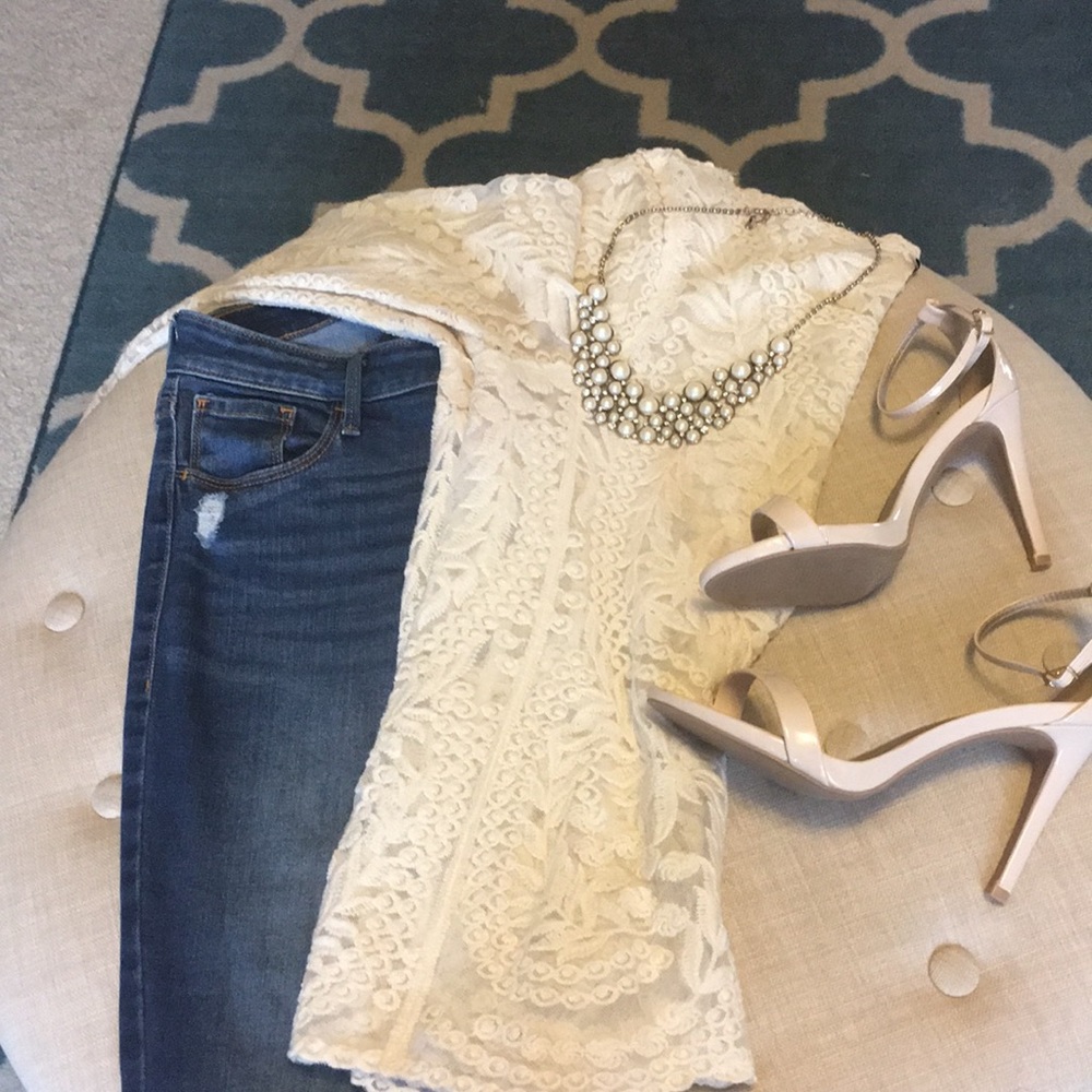 Express lace blouse